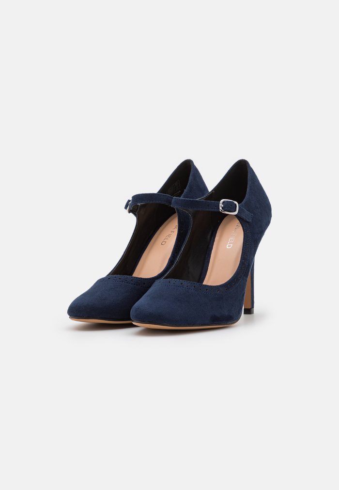 Talons Anna Field Boucle Bleu Foncé Femme | BNV-0931934